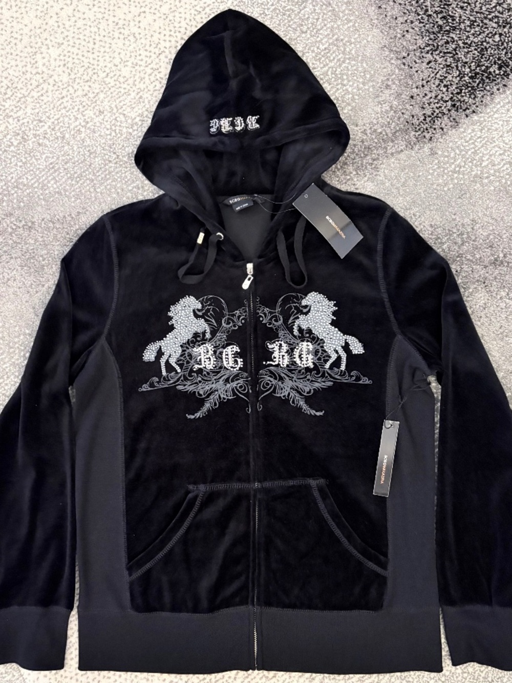 BCBG Velour Hoodie